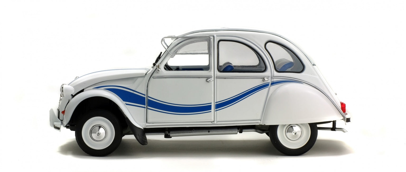 SOLIDO 1850011 MINIATURE CITROËN 2CV 6 FRANCE 3 BLANC MEIJE 1983 1/18