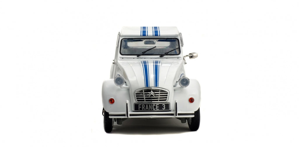 SOLIDO 1850011 MINIATURE CITROËN 2CV 6 FRANCE 3 BLANC MEIJE 1983 1/18