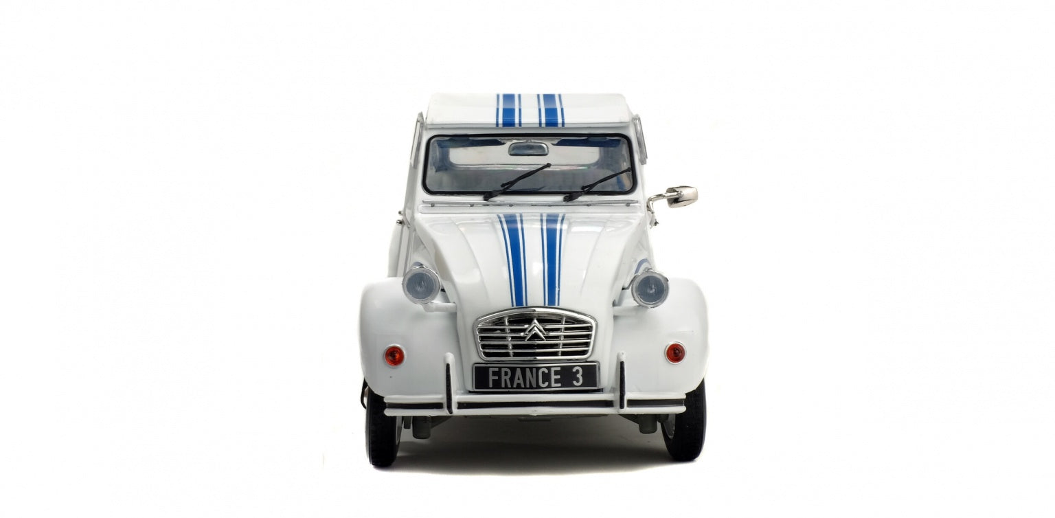 SOLIDO 1850011 MINIATURE CITROËN 2CV 6 FRANCE 3 BLANC MEIJE 1983 1/18