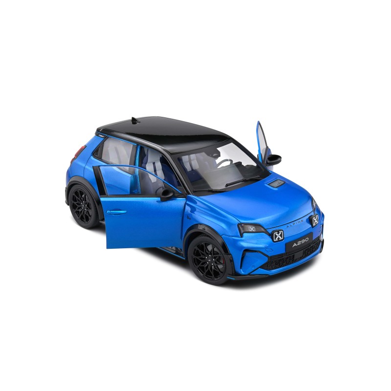 SOLIDO 1812601 MINIATURE ALPINE A290 GTS BLEU ALPINE 2024 1/18