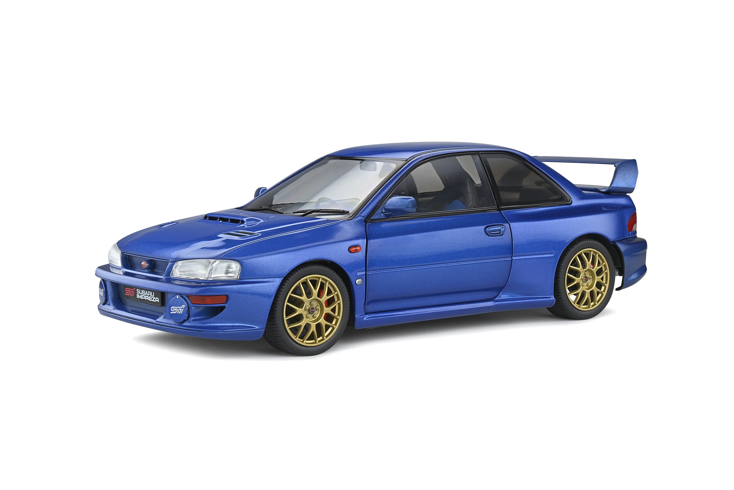 SOLIDO 1807401 MINIATURE SUBARU IMPREZA 22B SONIC BLUE 1998 1/18