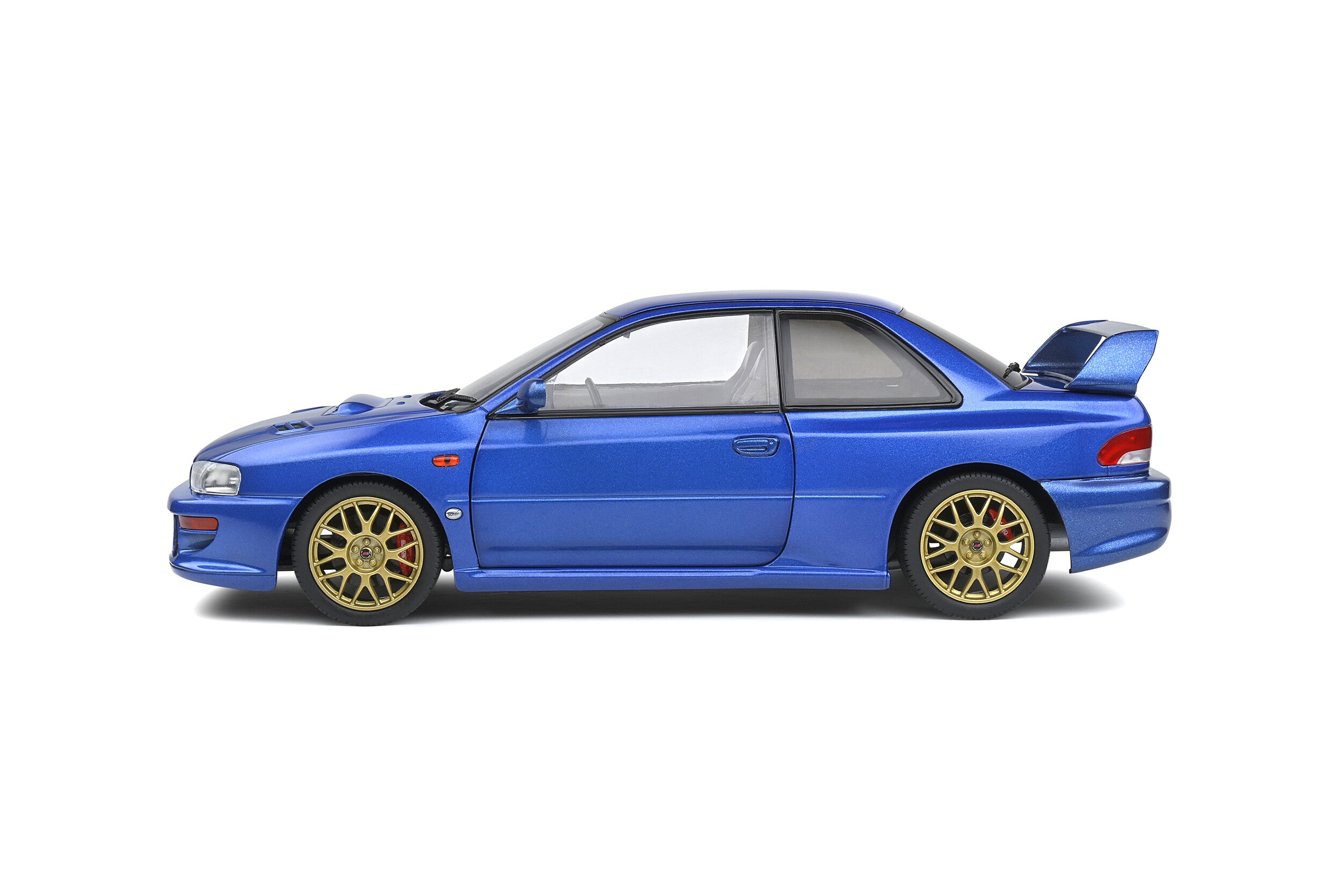 SOLIDO 1807401 MINIATURE SUBARU IMPREZA 22B SONIC BLUE 1998 1/18