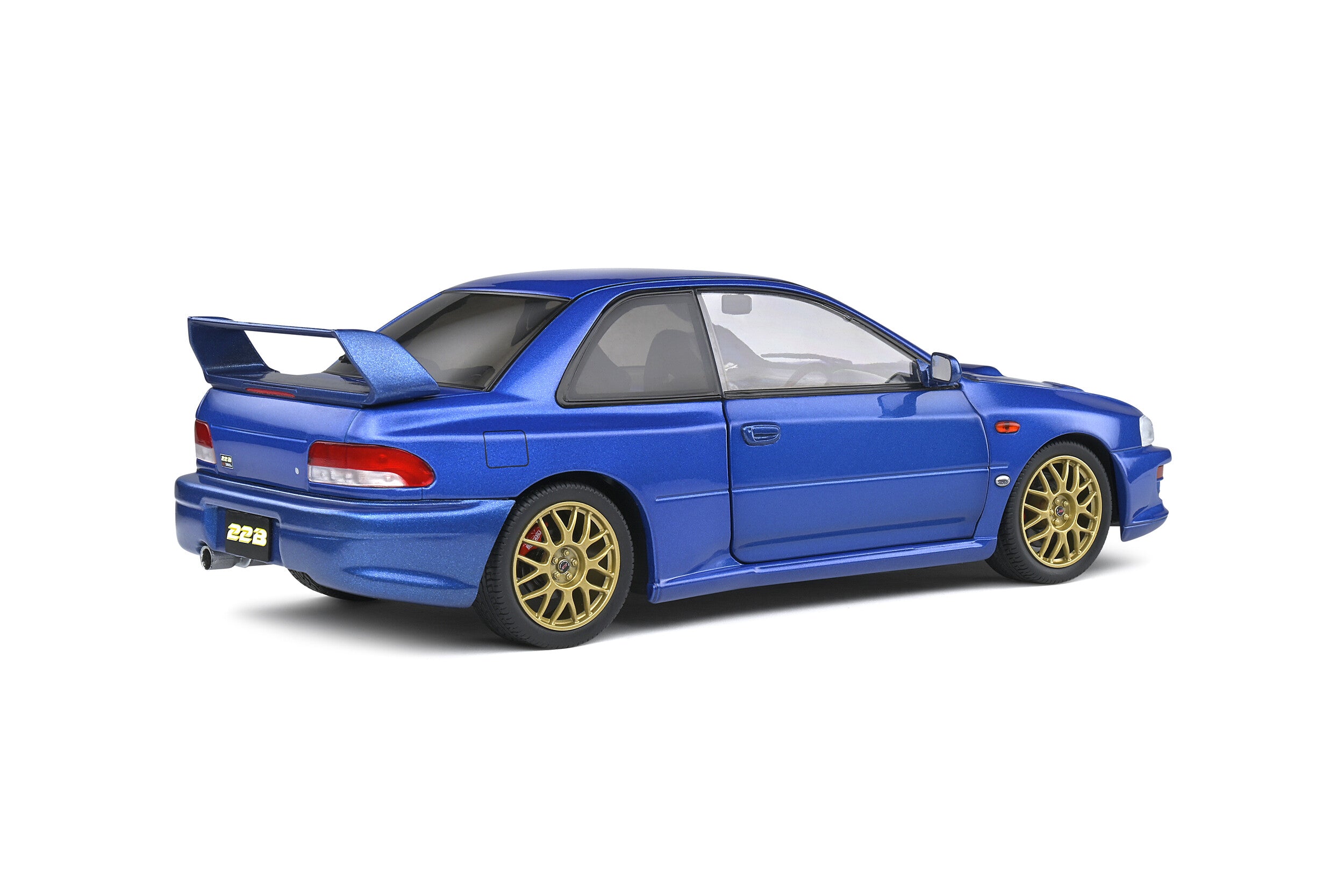 SOLIDO 1807401 MINIATURE SUBARU IMPREZA 22B SONIC BLUE 1998 1/18