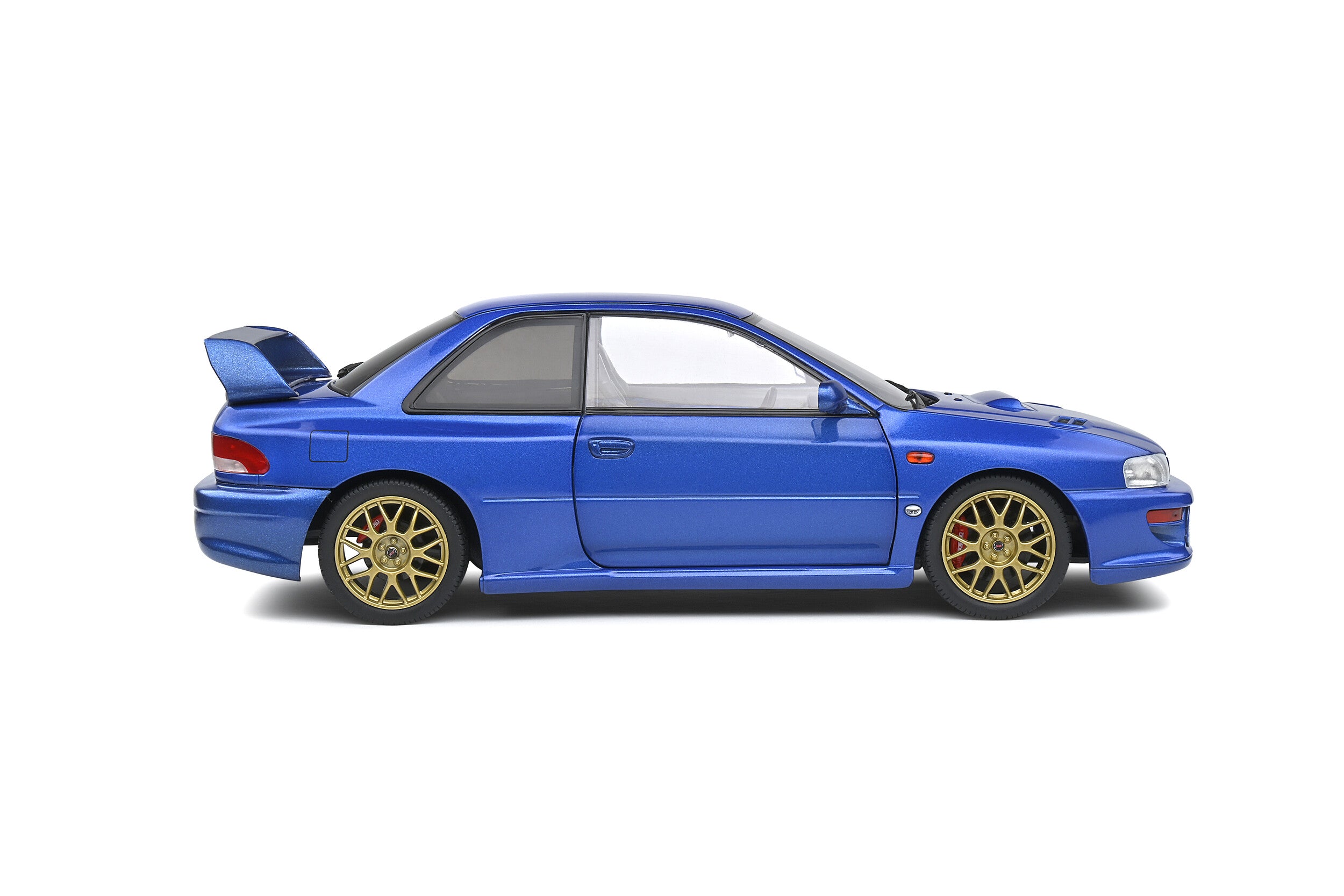 SOLIDO 1807401 MINIATURE SUBARU IMPREZA 22B SONIC BLUE 1998 1/18