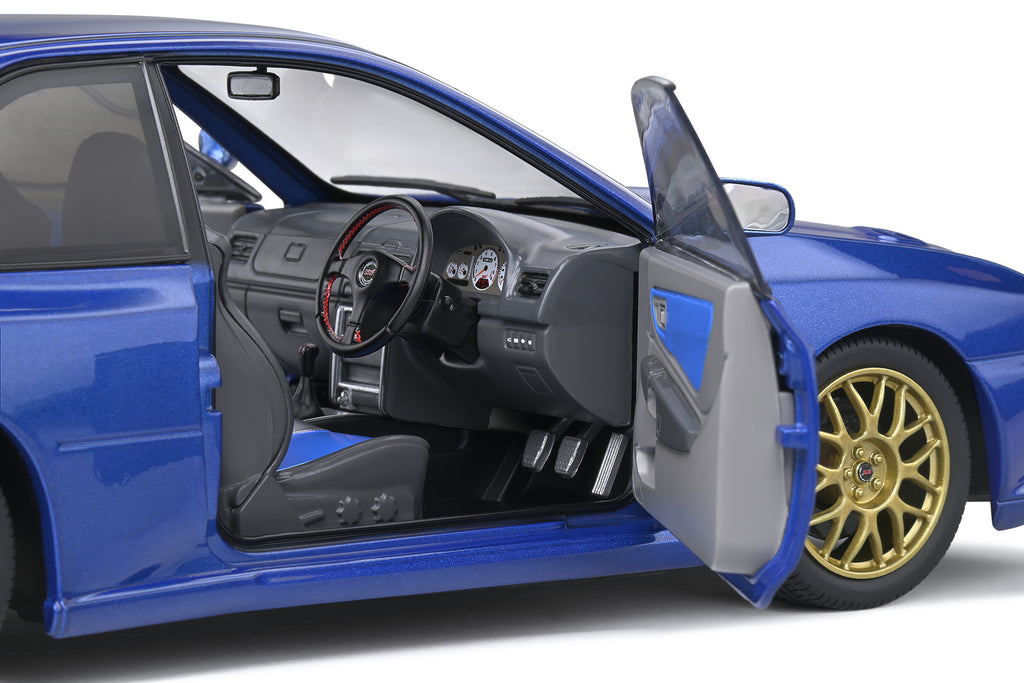 SOLIDO 1807401 MINIATURE SUBARU IMPREZA 22B SONIC BLUE 1998 1/18