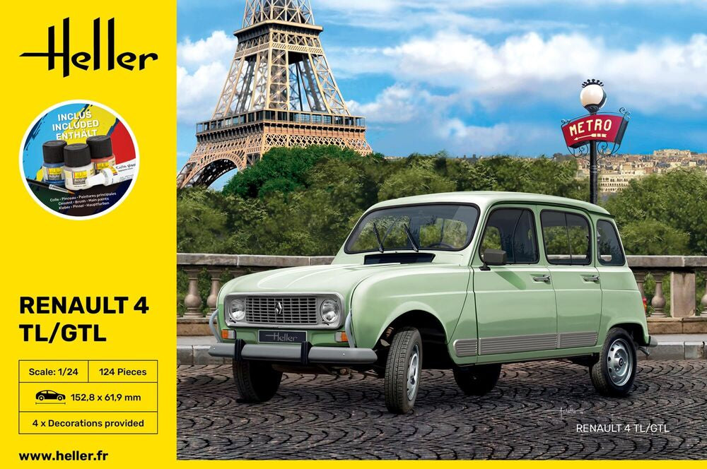 HELLER 56759 MAQUETTE STARTER KIT RENAULT 4TL/GTL 1/24