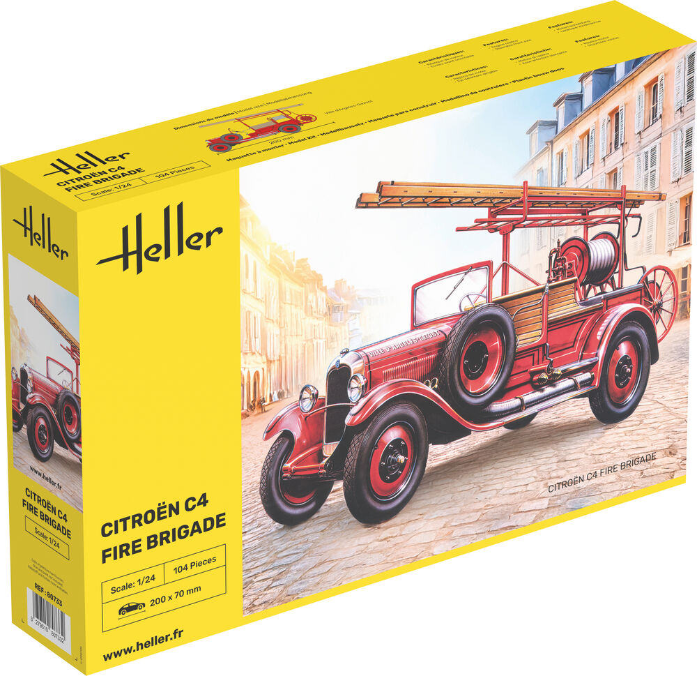 HELLER 80733 MAQUETTE CITROEN C4 FIRE BRIGADE 1/24