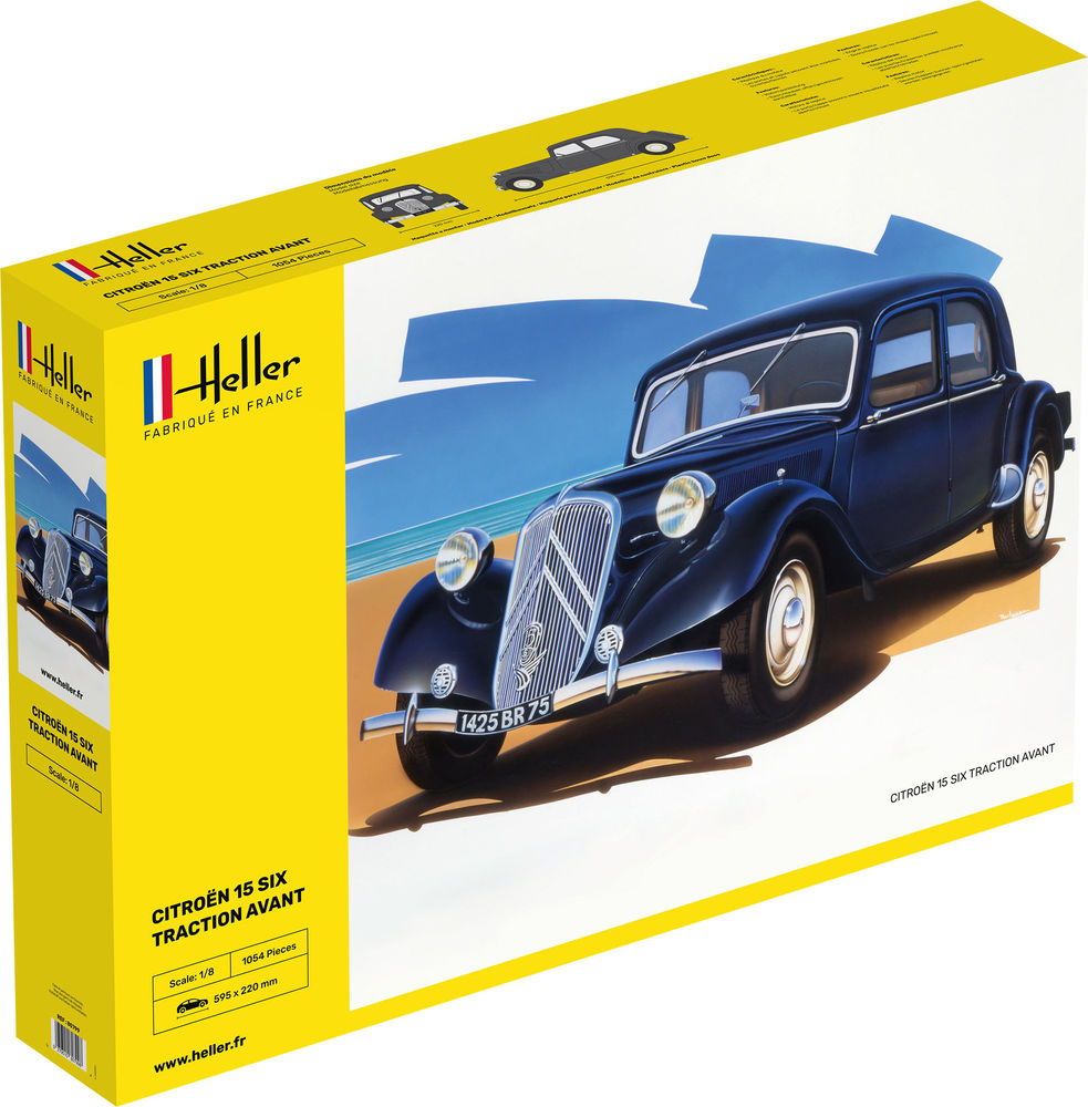 HELLER 80799 MAQUETTE CITROEN 15 SIX TRACTION AVANT 1/8