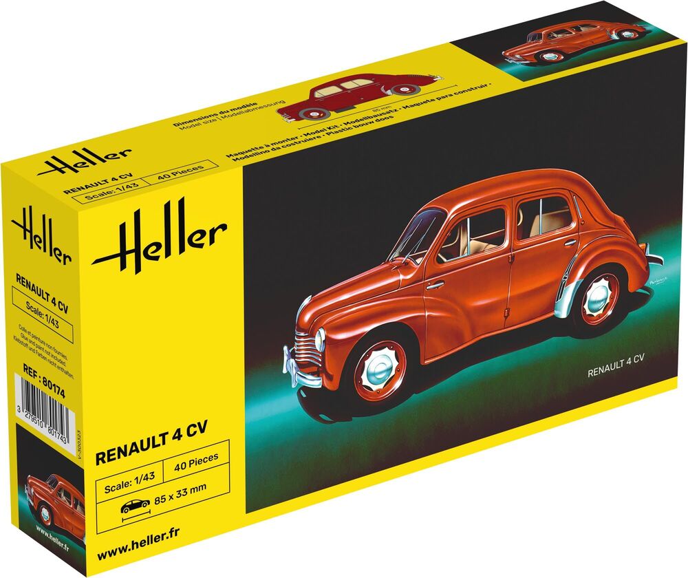 HELLER 80174 MAQUETTE RENAULT 4 CV 1/43
