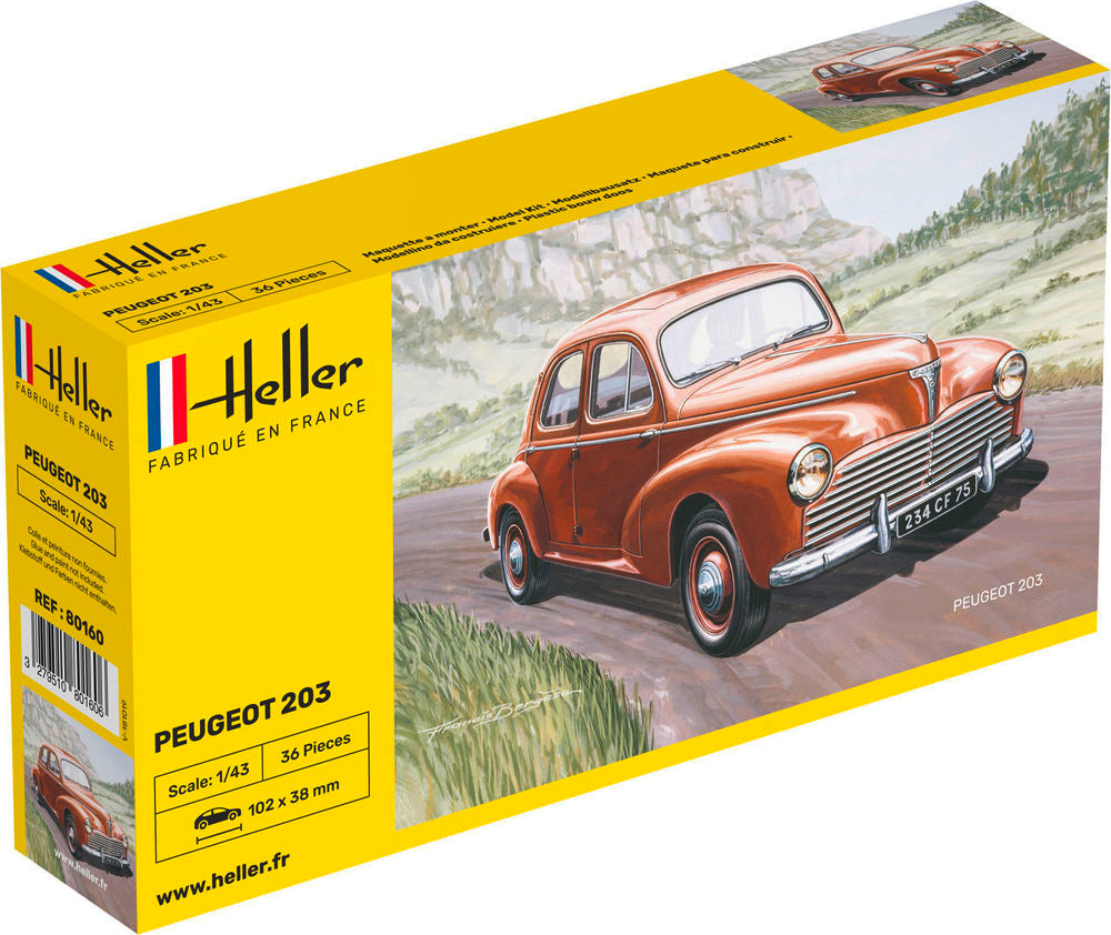HELLER 80160 MAQUETTE PEUGEOT 203 1/43