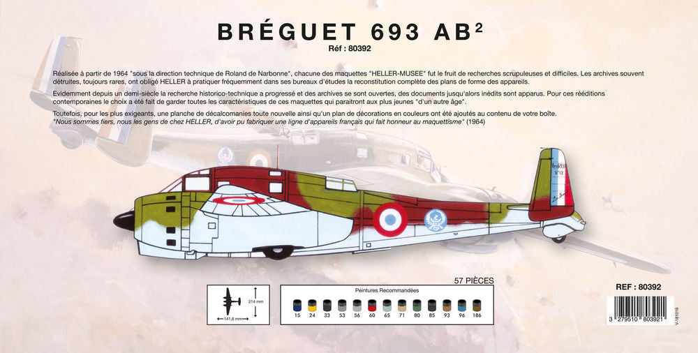 HELLER 80392 MAQUETTE BREGUET 693/2 - HELLER MUSEUM 1/72