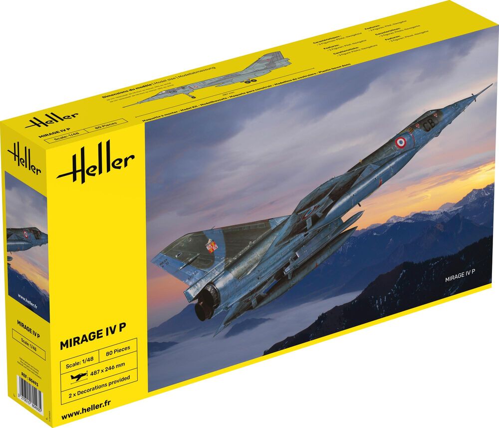 HELLER 80493 MAQUETTE MIRAGE IV P 1/48