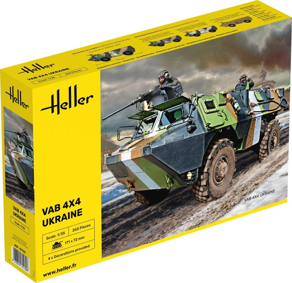 HELLER 81130 MAQUETTE VAB 4X4 UKRAINE 1/35