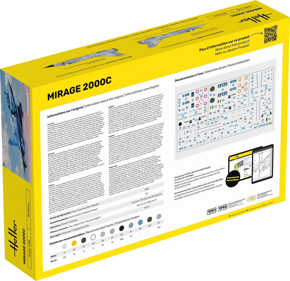 HELLER 80426 MAQUETTE MIRAGE 2000 C 1/48