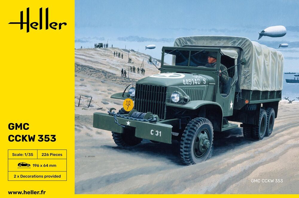 HELLER 81121 MAQUETTE GMC CCKW 353 1/35