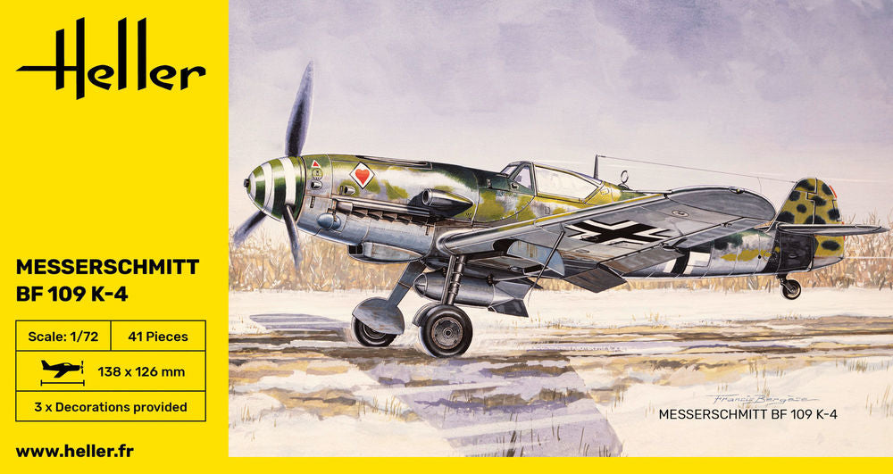 HELLER 80229 MAQUETTE MESSERSCHMITT BF 109 K-4 1/72