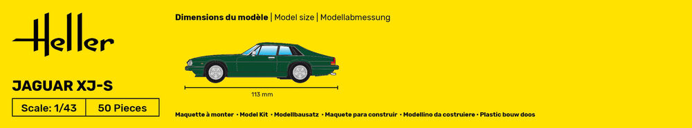 HELLER 56183 MAQUETTE STARTER KIT JAGUAR XJ-S 1/43