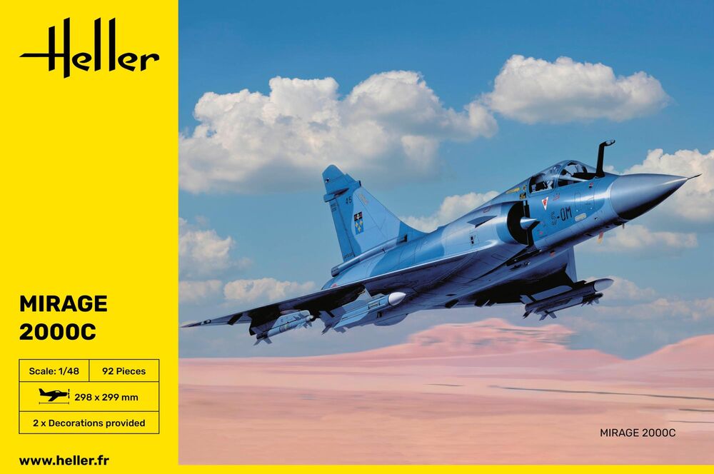 HELLER 80426 MAQUETTE MIRAGE 2000 C 1/48
