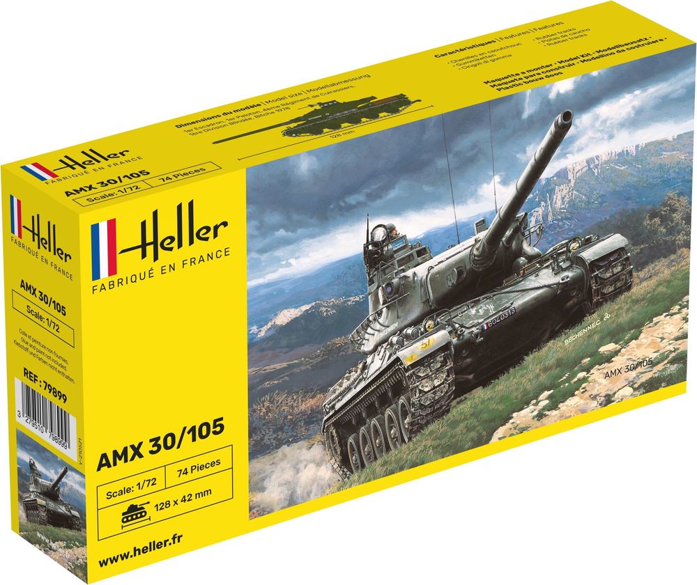 HELLER 79899 MAQUETTE AMX 30/105 1/72