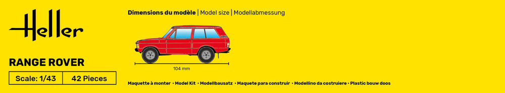 HELLER 80181 MAQUETTE RANGE ROVER 1/43
