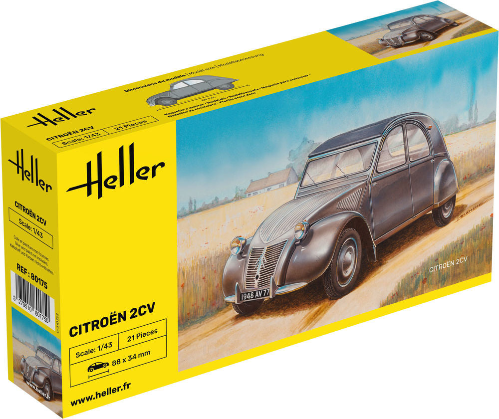 HELLER 80175 MAQUETTE CITROEN 2 CV 1/43