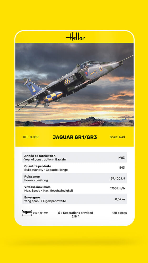 HELLER 80427 MAQUETTE JAGUAR GR1/GR3 1/48