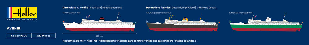 HELLER 80625 MAQUETTE AVENIR 1/200