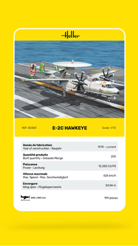 HELLER 82300 MAQUETTE E-2C HAWKEYE 1/72