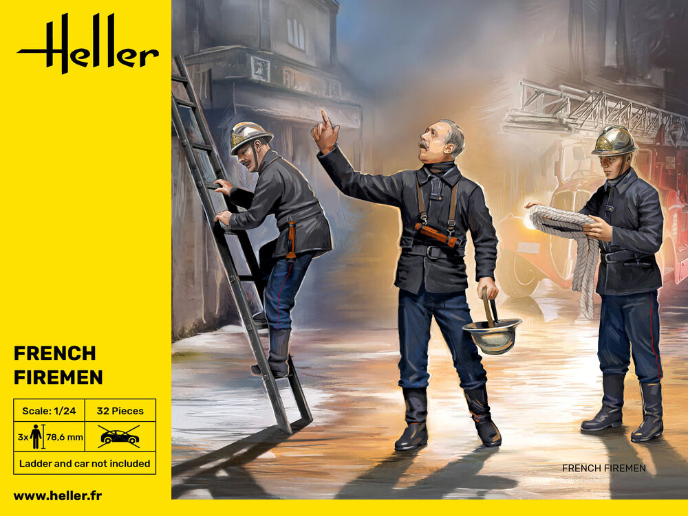 HELLER 82753 MAQUETTE FRENCH FIREMEN 1/24