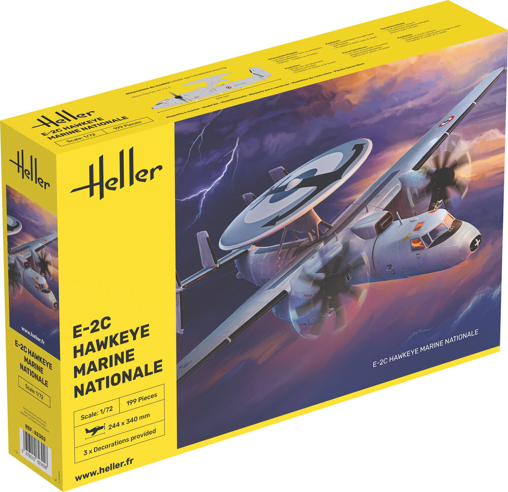 HELLER 82302 MAQUETTE E-2C HAWKEYE MARINE NATIONALE 1/72