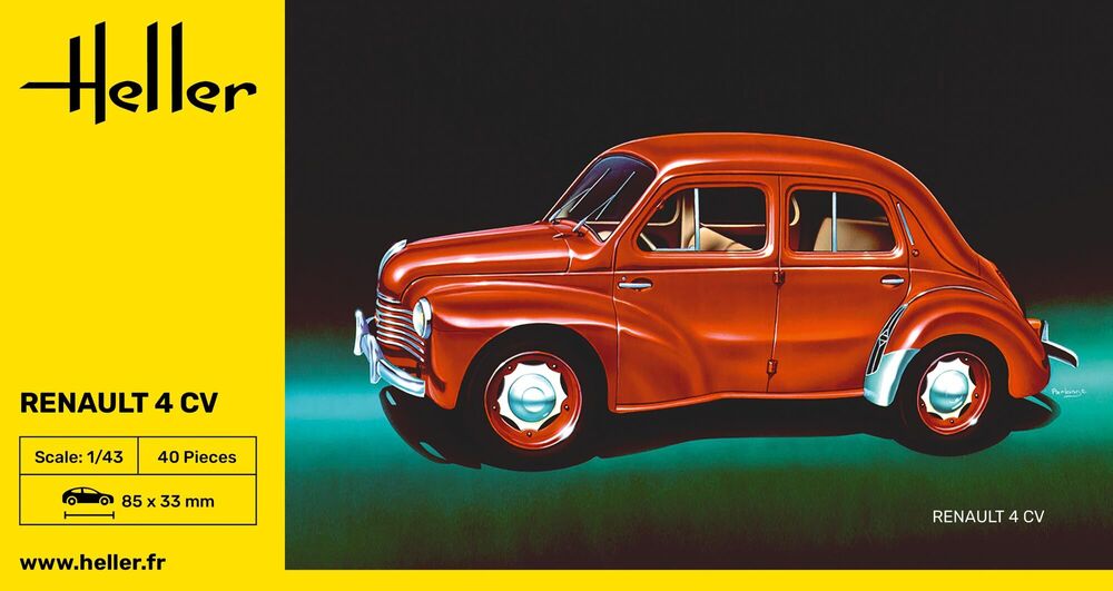 HELLER 80174 MAQUETTE RENAULT 4 CV 1/43