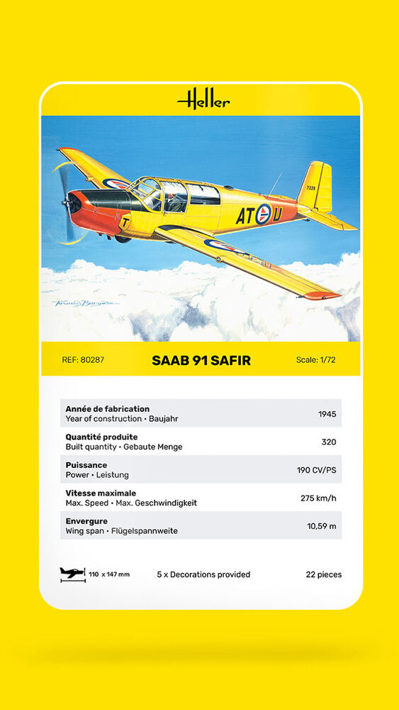 HELLER 80287 MAQUETTE SAFIR 91 1/72