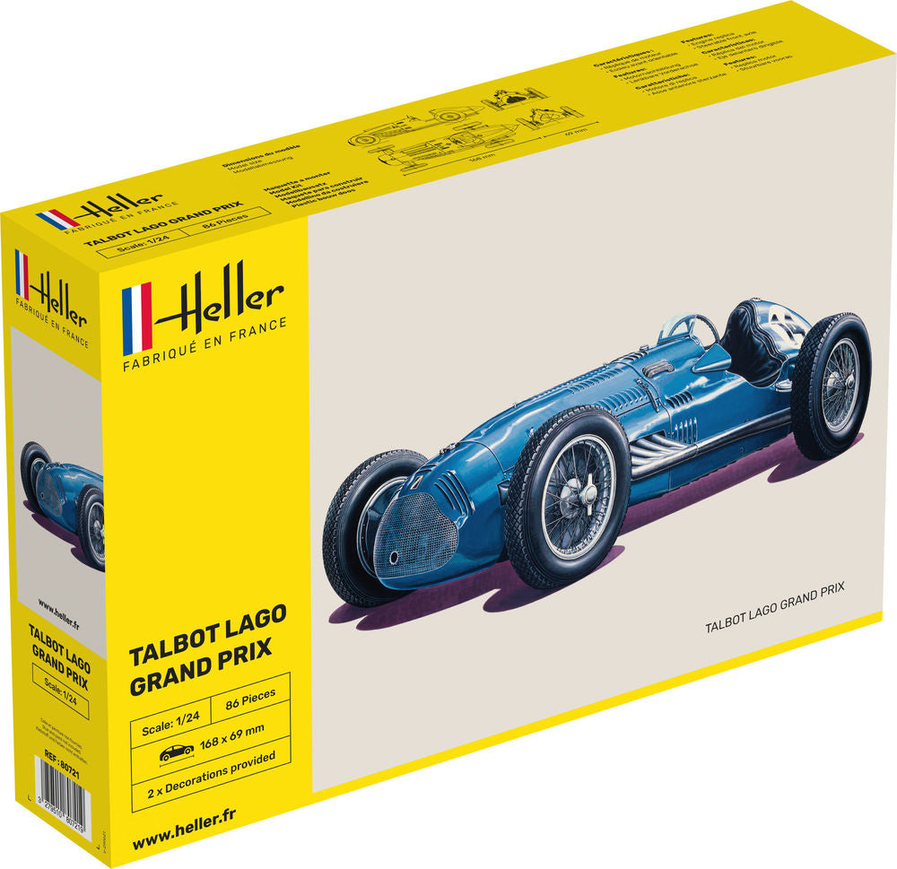 HELLER 80721 MAQUETTE TALBOT LAGO GRAND PRIX 1/24
