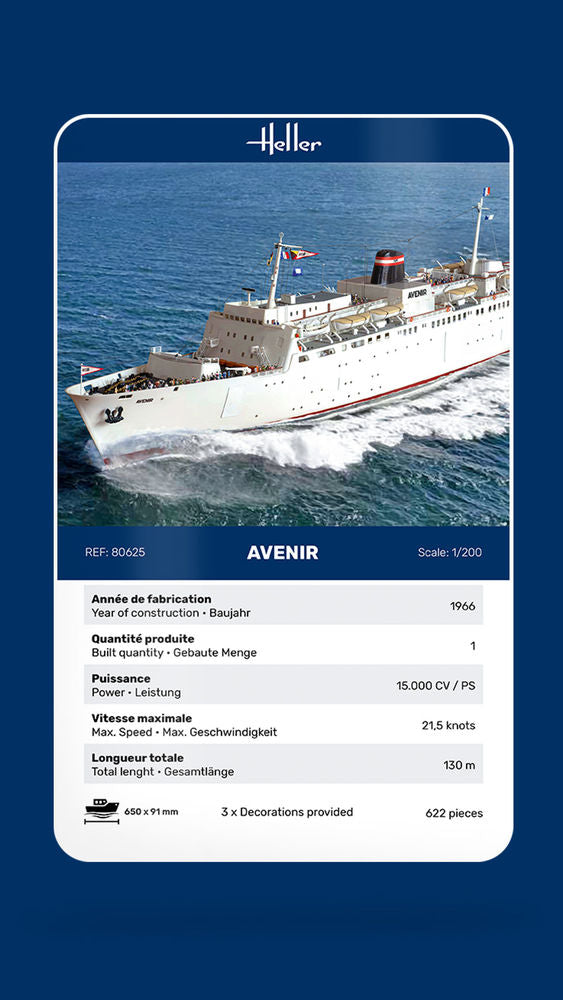 HELLER 80625 MAQUETTE AVENIR 1/200