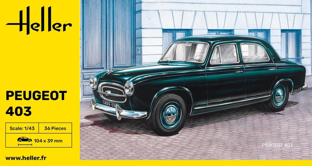 HELLER 80161 MAQUETTE PEUGEOT 403 1/43