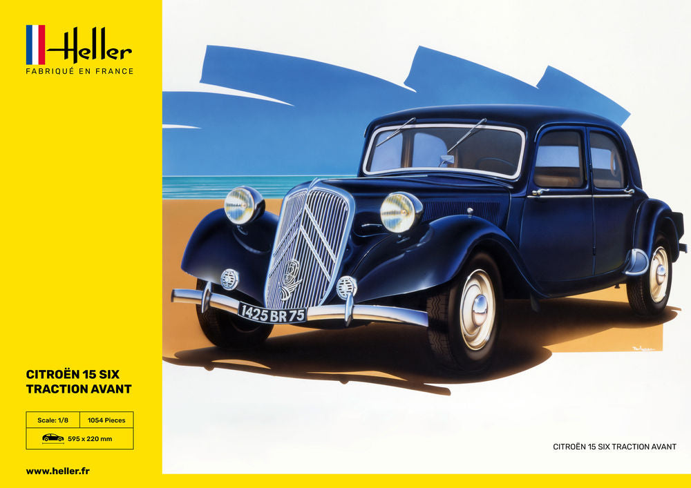 HELLER 80799 MAQUETTE CITROEN 15 SIX TRACTION AVANT 1/8