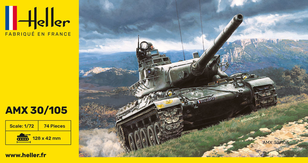 HELLER 79899 MAQUETTE AMX 30/105 1/72