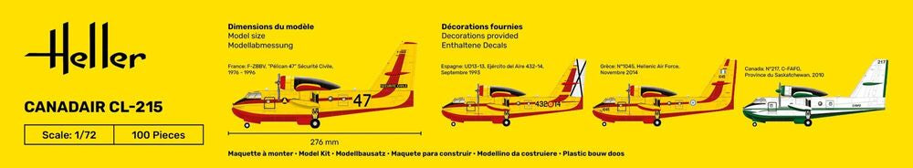 HELLER 80373 MAQUETTE CANADAIR CL-215 1/72