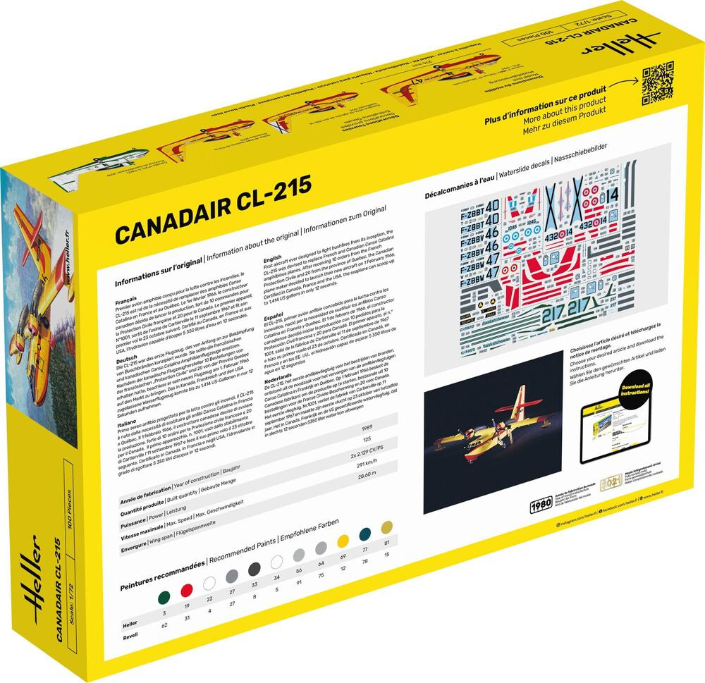HELLER 80373 MAQUETTE CANADAIR CL-215 1/72