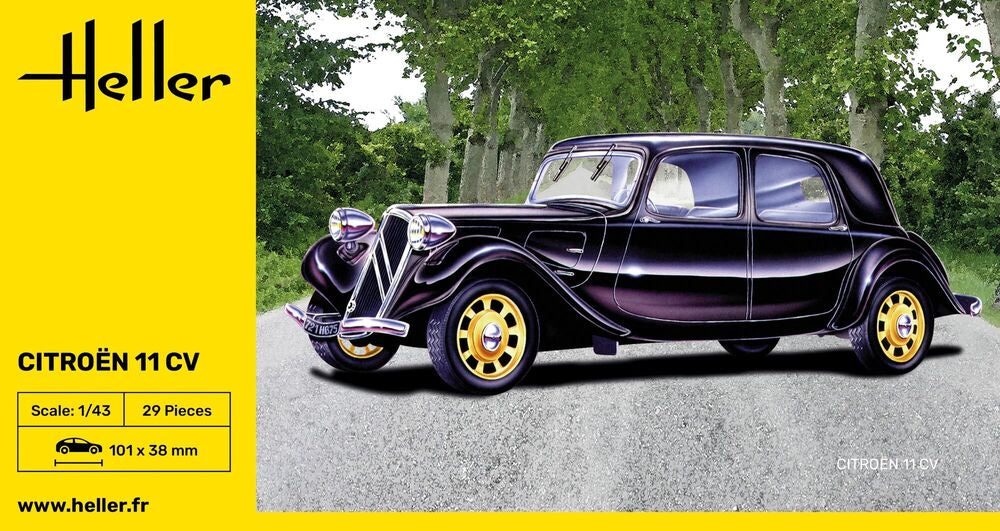 HELLER 80159 MAQUETTE CITROEN 11 CV 1/43