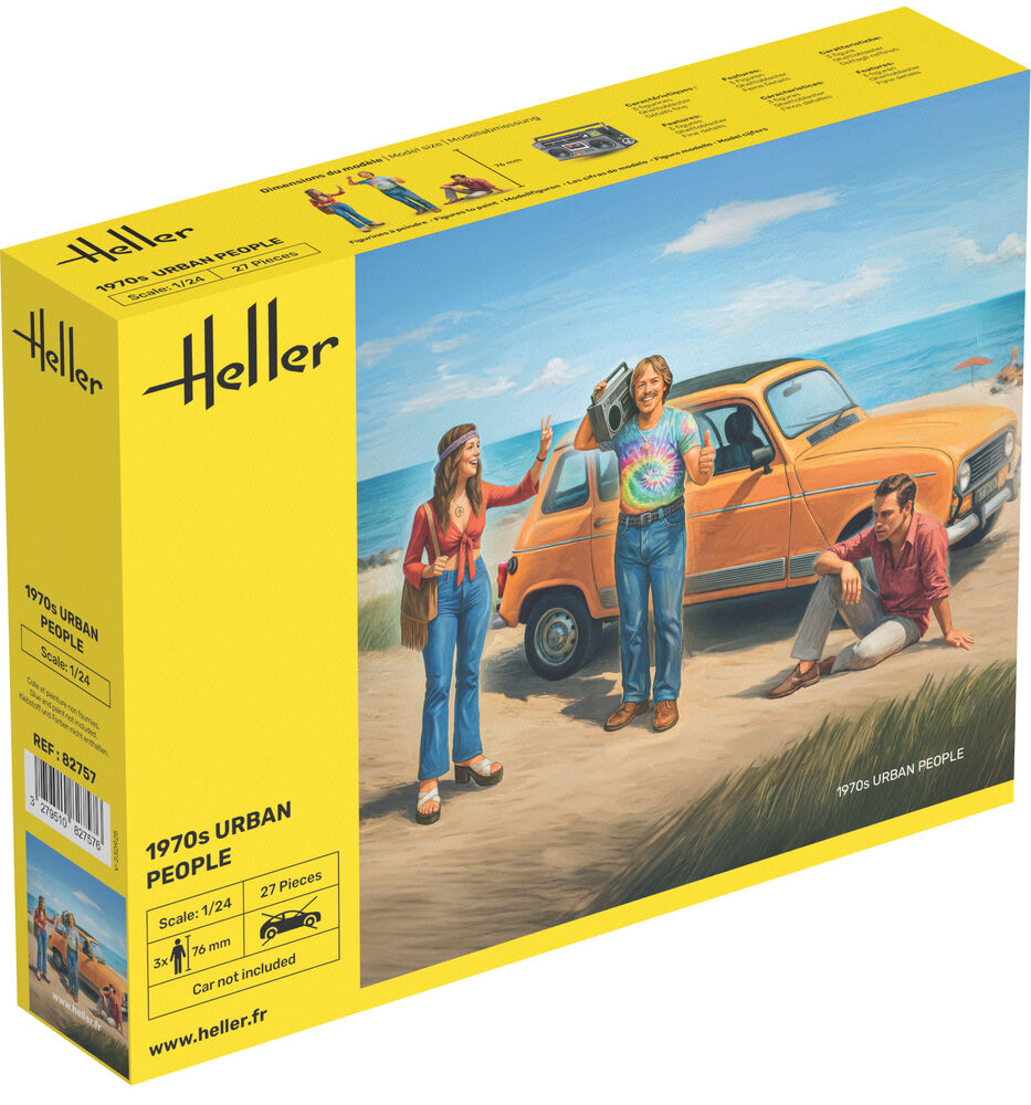 HELLER 82757 MAQUETTE 1970S URBAN PEOPLE 1/24