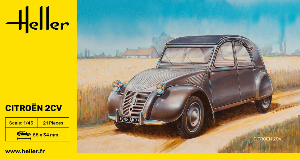 HELLER 80175 MAQUETTE CITROEN 2 CV 1/43