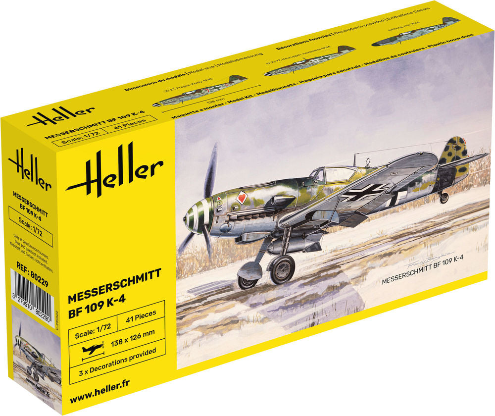 HELLER 80229 MAQUETTE MESSERSCHMITT BF 109 K-4 1/72