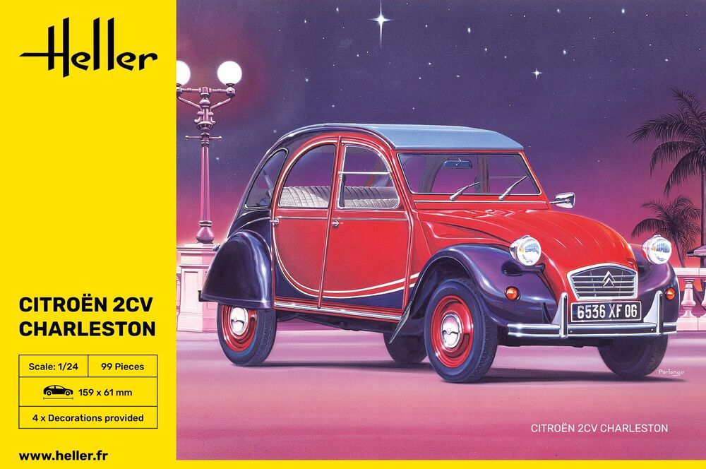 HELLER 80766 MAQUETTE CITROEN 2CV CHARLESTON 1/24