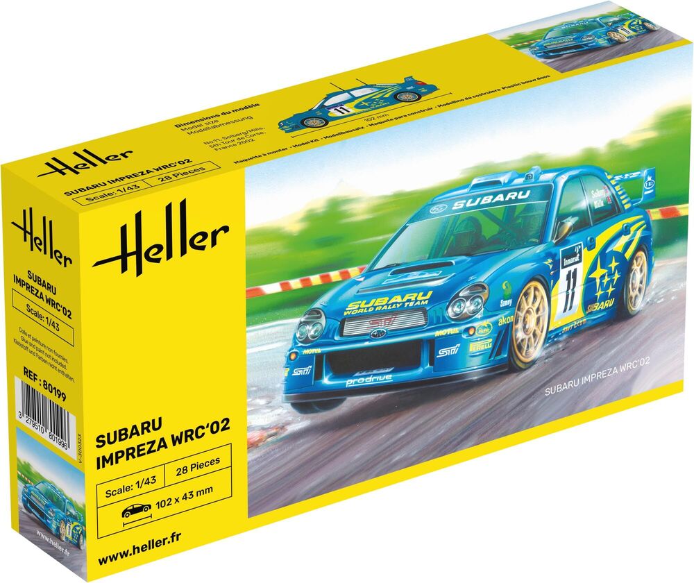 HELLER 80199 MAQUETTE IMPREZA WRC'02 1/43
