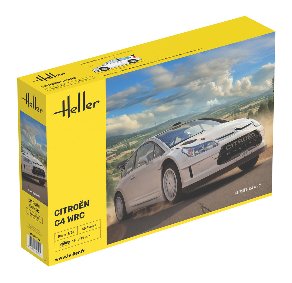 HELLER 80756 MAQUETTE CITROEN C4 WRC 1/24