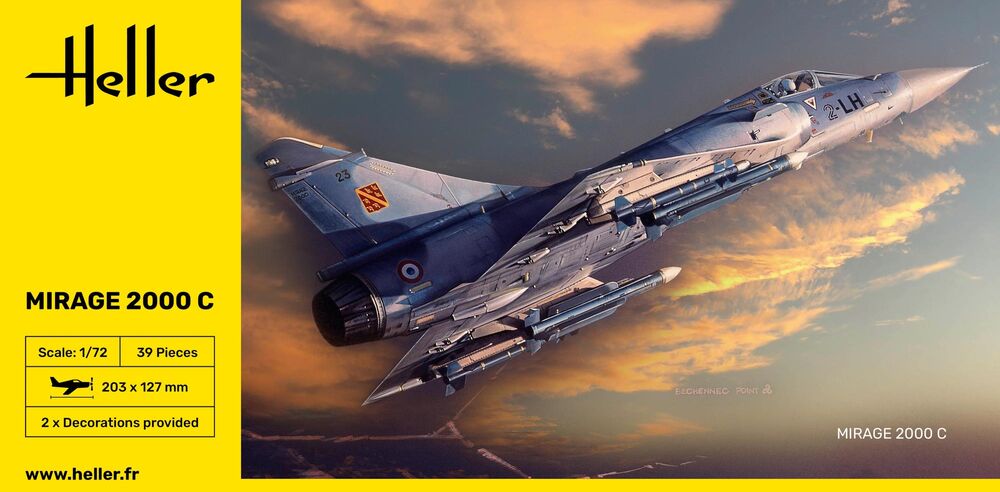 HELLER 80303 MAQUETTE MIRAGE 2000 C 1/72