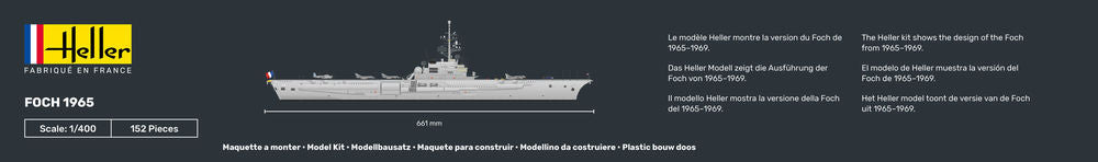 HELLER 81071 MAQUETTE FOCH 1/400