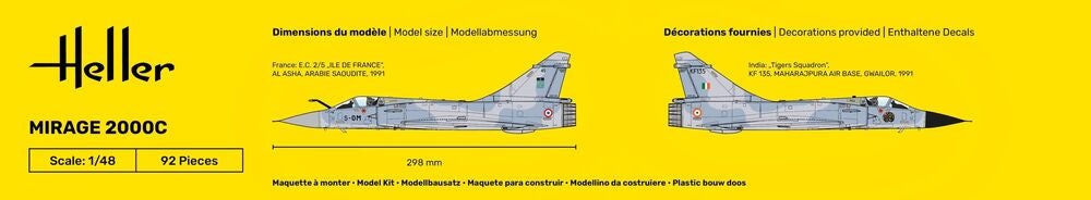 HELLER 80426 MAQUETTE MIRAGE 2000 C 1/48