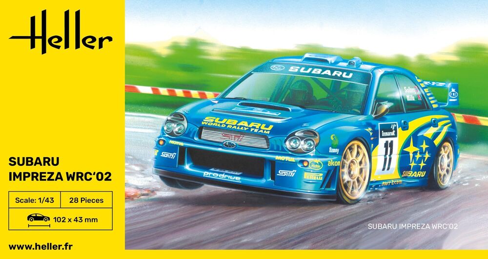 HELLER 80199 MAQUETTE IMPREZA WRC'02 1/43